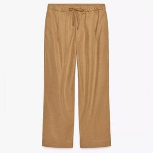 Zara ZW collection mid-rise wide leg jogger pants